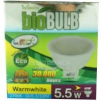 ราคา หลอดฮาโลเจน LED 5.5W 12V MR16 วอร์มไวท์ รุ่น BIOBULB DBIO-LED5.5W-220V-WW (107417) (403217796)