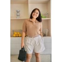 ราคา เสื้อโปโลผ้าร่องเรย่อนไซส์ใหญ่ 2xl - 5xl สำหรับสาวอวบ (29573985107)