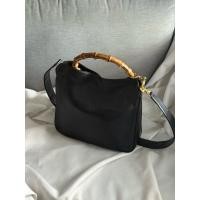 ราคา กระเป๋าสะพายข้าง Gucci Bamboo hobo หนังทั้งใบ มือสองของแท้ (42112207603)