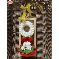 ราคา พวงมาลัยไหมพรม พวงมาลัยแขวนหน้ารถ (40717059874)