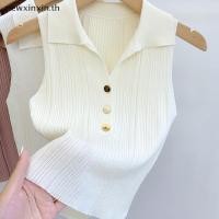 ราคา ^N^ แฟชั่นลําลองสีทึบเซ็กซี่ Commuting เสื้อกั๊กปกกระดุมหวานสําหรับผู้หญิง {T} (25343841381)