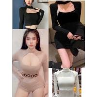 ราคา I’m rayonเสื้อครอปเปิดอกแขนยาว sexy สุดๆสวยๆจ้า(178) (8267641724)