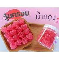 ราคา วุ้นกรอบรสน้ำแดง หวานเย็น วุ้นกรอบอัญมณี วุ้นกรอบญี่ปุ่น (กระปุก) (24758382483)