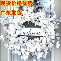 ราคา สถานีอิสระดอกไม้สีขาวพวงมาลัย Dogwood สดพวงมาลัยผ้า Faroge จําลอง WeCome อีสเตอร์ (53954299960)