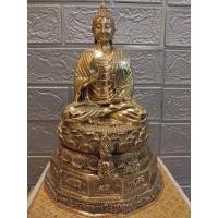 ราคา พระพุทธรูปปางประทานพร ขัดสมาธิเพชร เนื้อโลหะทองเหลือง หน้าตัก 5 นิ้ว สูง 12 นิ้ว (9807820844)