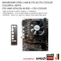ราคา ชุดสุดคุ้ม Mainboard A87FX (FM2+) A68 + AMD Athlon X4 830 With CPU Cooler (สินค้ามือสองสภาพดีมีฝาหลังมีการรับประกัน) (12235648516)