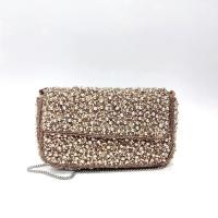 ราคา Zara Beaded Hand Made Crossbody Bag กระเป๋าสะพายข้าง งานhandmade ปักลูกปัดคริสตัล ของแท้100% (54250048234)