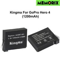 ราคา KingMa For Gopro Hero 4 (1200mAh) Battery Rechargeable Lithium-ion (AHDBT-401) (40260890195)