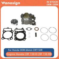 ราคา Cylinder 66mm Piston Gaskets Top End Rebuild Kit For Honda CRF150 R CRF 150 RB CRF150R 13111-KSE-67 (47256328649)