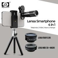 ราคา APEXEL 4 in 1 เลนส์สมาร์ทโฟน Telephoto Wide Macro Fisheye - APL-22X105-4IN1 (51952241944)