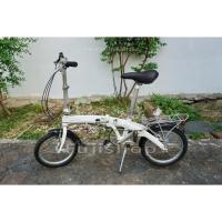 ราคา จักรยานพับได้ญี่ปุ่น - ล้อ 16 นิ้ว - เกียร์ดุม 3 สปีด - อลูมิเนียม - Dahon Curve D3 - สีขาว [จักรยานมือสอง] (57956391698)