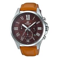 ราคา Casio Edifice Chronograph นาฬิกาข้อมือผู้ชาย สายหนัง รุ่น EFV-500L-5AV (261370463)