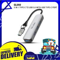 ราคา อุปกรณ์เพิ่มช่อง USB Glink GL-050 5 IN 1 Usb-C To Hub Usb3.0 4 Port Material Aluminum alloy เปิดบิลใบกำกับภาษีได้ (52606154920)