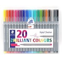 ราคา ปากกาหัวเข็ม Staedtler รุ่น Triplus Fineliner ชุด 20 สี (1454436927)