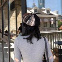 ราคา หมวกแก็ป D023 ทรงฟักทองผ้าสักหลาด ลายดำสีดำใส่เที่ยวกันแดด (12645189949)