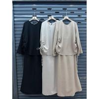 ราคา **หมดแล้วหมดเลย ไม่เพิ่มสต็อก** 8825 งานป้าย On Fleek ชุดเซท เสื้อแขนยาวหยุมข้าง กระโปรงทรงหางปลา ได้ทั้งเซท ดีเทลเก๋ (25893741957)