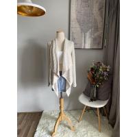 ราคา LUCKY BRAND Off White Gathered Neck Knitted Long-sleeved Cardigan (2985555473)
