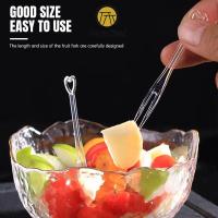 ราคา ส้อมพลาสติก ส้อมพลาสติกจิ้มผลไม้ 100ชิ้นต่อแพค ส้อมพลาสติก สำหรับจิ้มเค้ก ขนมหวาน ผลไม้ ไม้จิ้มผลไม้ พร้อมส่งParadised (29524419487)