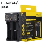 ราคา LiitoKala Lii-202 เครื่องชาร์จถ่าน รางชาร์จ 1.2v 3.7v 2 ช่อง ชาร์จไว ตัดไฟเอง รองรับถ่าน AA / AAA 18650 26650 10440 (8935565714)