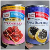 ราคา บลูเบอรี่กระป๋อง สตรอเบอรี่กระป๋อง ไส้ผลไม้กวน 595 กรัม (3127657780)