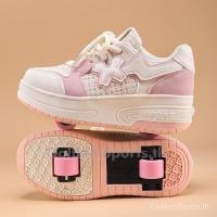 ราคา โรลเลอร์สเก็ตสำหรับเด็กหนุ่มๆสาวๆล้อรองเท้าผ้าใบที่มีล้อที่ถอดออกได้31-40 8K0Y (29212612236)