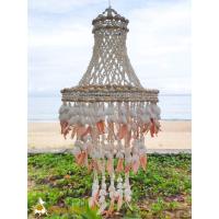 ราคา Andaman seashell โมบายแชนเดอเรียเปลือกหอย ทรงแมงกระพรุนตัดแดง ขนาด 10"x22" (14653233730)