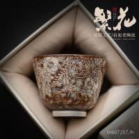 ราคา ถ้วยถ้วยชา ไม้กฤษณาโคลนเดี่ยวหนาชุดน้ําชาหินถ้วยเก่า เสีย ดอกไม้ขนาดใหญ่กังฟูเครื่องปั้นดินเผาถ้วยชาถ้วยย้อนยุคต้นแบบเงิน NDK5 (43129200724)