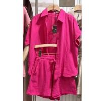 ราคา เสื้อเชิ้ตผ้านุ่มฟูมาก สีคือจึ้งสุด ทรงoversize สีชมพูบานเย็น (มือ 2) (22841418099)