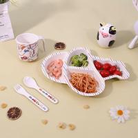ราคา เส้นใยไม้ไผ่เด็กบนโต๊ะอาหารอาหารเสริมทารกชามช่องจานเด็กกินชามน่ารักการ์ตูนบนโต๊ะอาหารชุดขายส่ง (57156523651)