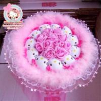 ราคา ช่อดอกไม้คิตตี้ ดอกไม้คิตตี้ HELLOKITTY (8201606611)