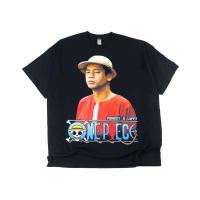 ราคา COD- เสื้อยืดผ้าฝ้าย เสื้อยืดลูฟี่เท็น (47005671902)