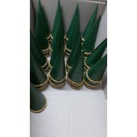 ราคา กรวยกระดาษแข็งผ้าโพลิออยสีเขียว กรวยบวชนาค กรวยอุปัชฌาย์ กรวยไหว้ครู กรวยดอกไม้ กรวยธูปเทียน กรวยผ้า กรวยใส่ดอกไม้แห้ง (25175856619)