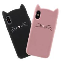 ราคา Iphone 12 11 Pro Max 4 4s 5 5s SE 6 6s 7 8 Plus XR Xs Maxปลอก,3Dน่ารักการ์ตูนสัตว์เคราหูแมวซิลิโคนอ่อนนุ่มกรณีปก (25137247498)