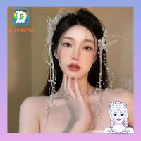 ราคา DICHATH กิ๊บติดผมผีเสื้อพู่, เครื่องมือจัดแต่งทรงผมกิ๊บติดผมมุกโปร่งใส, อุปกรณ์ยิงภาพ 30 ซม.เจ้าสาวงานแต่งงาน Headpieces (51155606357)