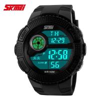 ราคา SKMEI 1027 นาฬิกาข้อมือดิจิตอล LED แฟชั่นสำหรับผู้ชาย (7032658549)