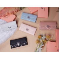 ราคา กระเป๋าสตางค์ใบยาวแบรนด์ CICELLE(ซี-เซล) สไตล์ Modern Luxury งาน3พับ+ฟรีกล่องแบรนด์ (7048105313)