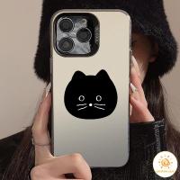 ราคา เคสน่ารัก ลายหัวแมวสีดำตัวน้อย เคสสำหรับไอโฟน11 For iPhone12 13 14 15Pro MAX X XS XR XS 6 7 8Plus SE2020เคสโทรศัพท์ (25523514722)