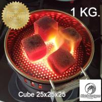 ราคา BlackDragon ถ่านบาบีคิว ถ่านอัดแท่งกะลามะพร้าว รูปทรงสี่เหลี่ยมลูกเต๋า Coconut Shell Charcoal Cube 25x25x25 1kg. (7611687201)