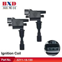 ราคา 1/2 ชิ้นคอยล์จุดระเบิด ZZY1-18-100 ZZY118100 ZL ZL0118100 ZZY1-18-100 UF-408 สําหรับ MAZDA Miata 323 F 323 S 1.5 1.6 (28041523022)