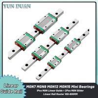ราคา Linear Guide Rail MGN7 MGN9 MGN12 MGN15 1Pcs Linear Guide + 2Pcs MGN Slider Miniature Linear Rail R (47654391823)