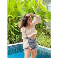 ราคา กางเกงยีนส์แบรนด์แท้ ขาสั้นผู้หญิง (12451272832)