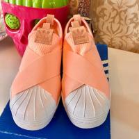 ราคา ♥️Used Once Adidas Slipon แท้ % สีพีช (7143874149)