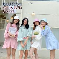 ราคา FLAT2112 FT669 : BALLOON ON A BED DRESS : Colour Blue (4583098003)
