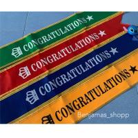 ราคา สายสะพายปัจฉิม มงกุฎปัจฉิม สายสะพายปัจฉิมแบบมีขอบ congratulations สายสะพาย มงกุฎปัจฉิม (5110133560)