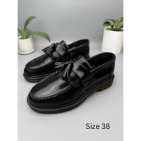 ราคา Sz.38 Dr.Martens Adrian BlackSmooth มือสองของแท้ รองเท้าโลฟเฟอร์หนังแท้สีดำ (26078053699)