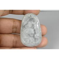 ราคา C204 จี้หยก ใส่เพื่อสิริมงคล หยกสลักรูป สิงห์สวรรค์ Type A Jade สามารถออกใบรับรองได้ (26793671599)