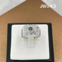 ราคา แหวนพลอยเขียวส่อง บางกะจะ Green sapphire ทรงกลม ไฟเพชร 30 ตังค์ เรือนเงิน 925 ชุบทองคำขาว (23728998702)