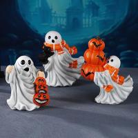 ราคา JAKO HOTHalloween Cute Ghosts ตุ๊กตาเรซิ่นแมวดําและฟักทองประดับรูปปั้น (49956063161)