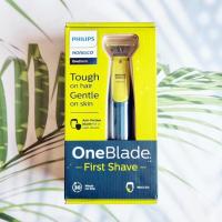 ราคา (PHILIPS®) Norelco OneBlade First Shave Electric Shaver QP2515/49 ฟิลิปส์ เครื่องโกนหนวดไฟฟ้า (15461466582)