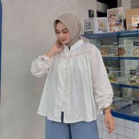 ราคา จินิซา | LOVELY BLOUSE / RAYON TWILL MATERIAL / BUSUI FRIENDLY / LONG SLEEVE / ROUND COLLAR / RAYON BLOUSE / BROIDERED TOP / WOMENS TOP / เกาหลี BLOUSE (27237920484)